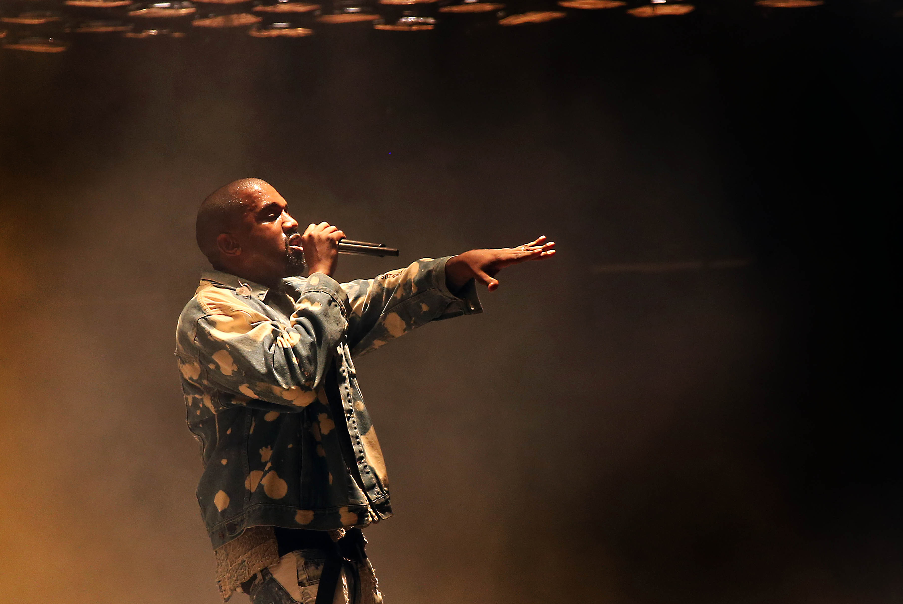 Prankster invades Kanye West stage at Glastonbury festival