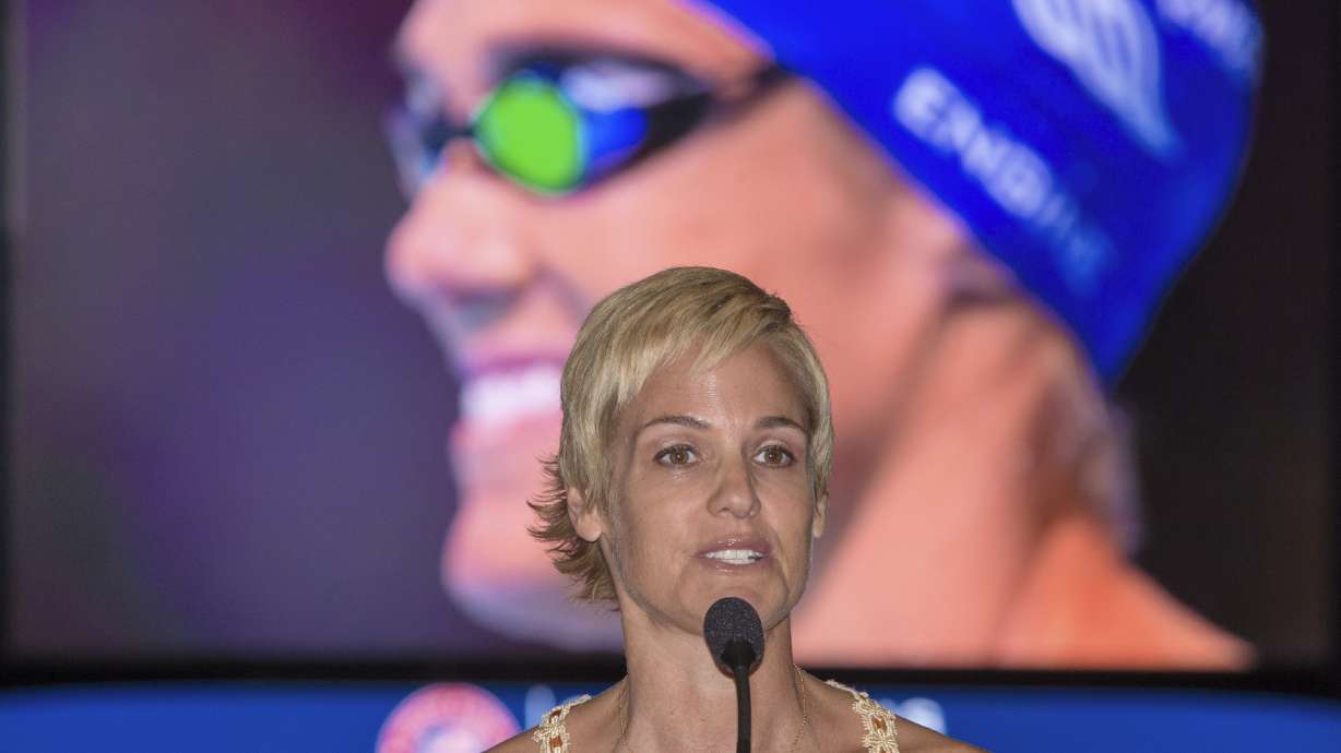 Dara Torres back in Omaha, where her long swim career ended