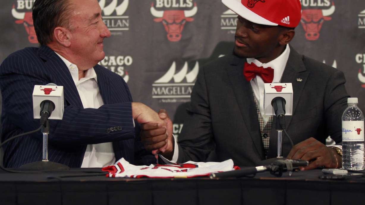 Chicago Bulls introduce first round pick Bobby Portis