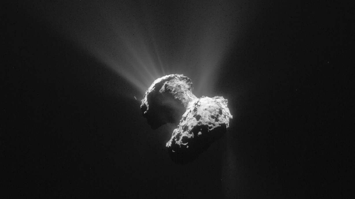 Sinkholes on comet's surface produce dust jets, study says