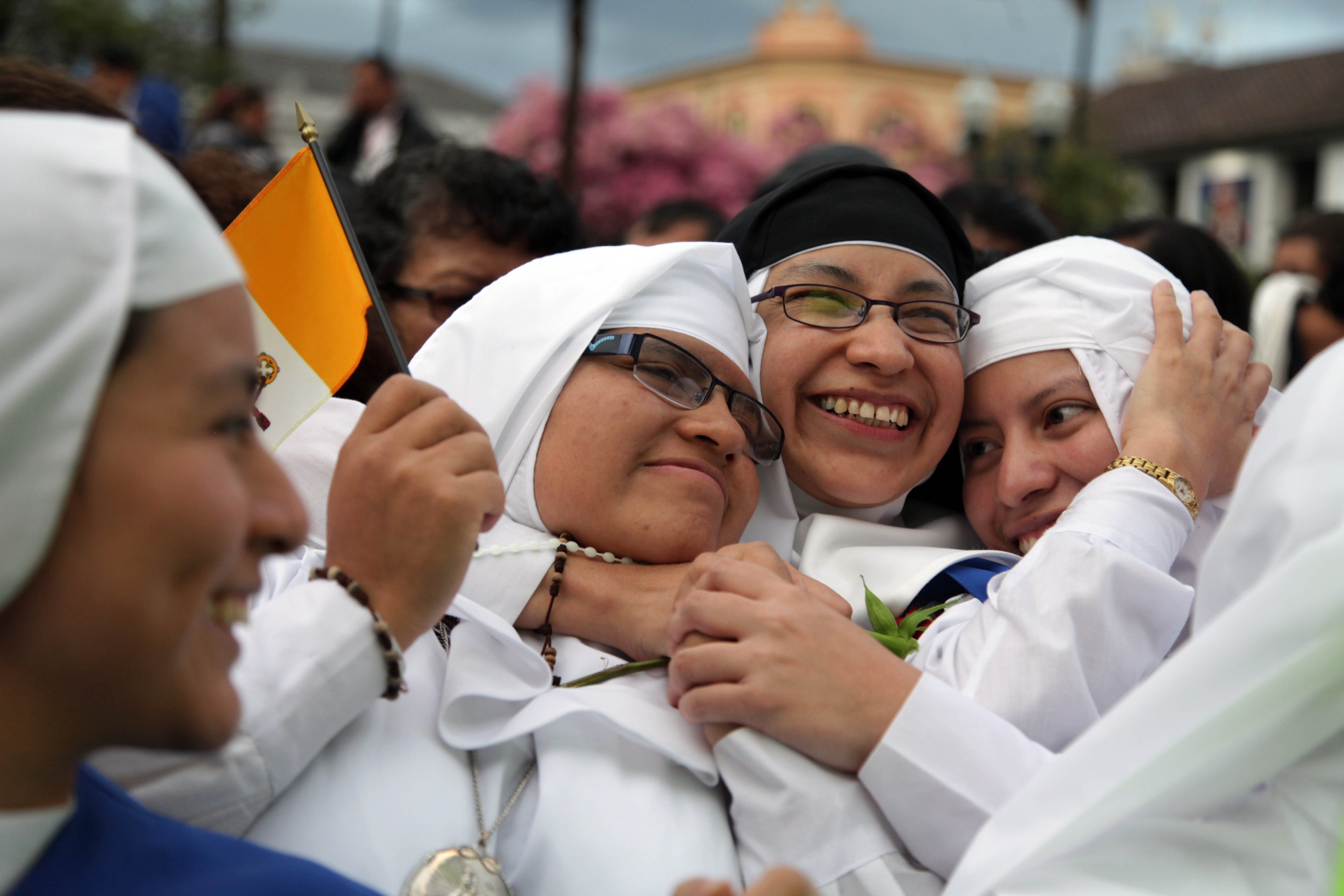 The Latest: Pope visits Jesuit church, then calls it a day