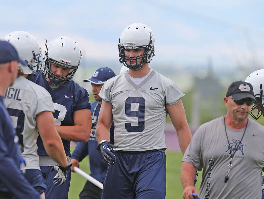 USU linebacker Kyler Fackrell practices with the football team on Aug. 5, 2014, in Logan. (Photo: Tom Smart/Deseret News)