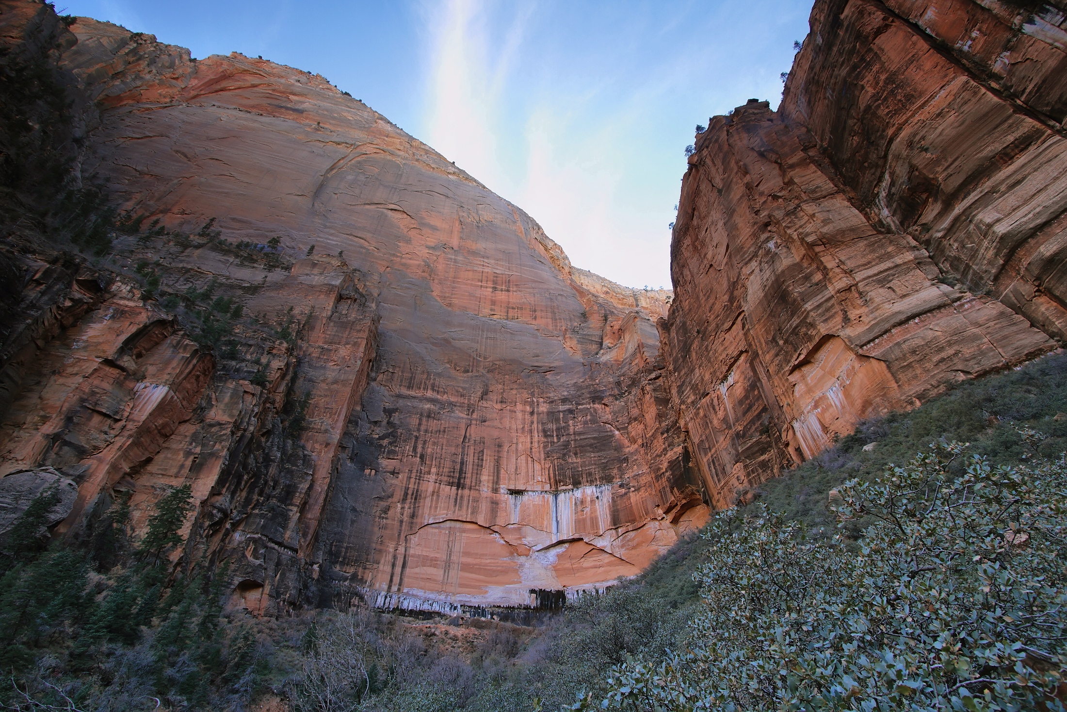 A man died on Saturday after falling 200 feet while rappelling in the upper Emerald Pools in Zion National Park. 