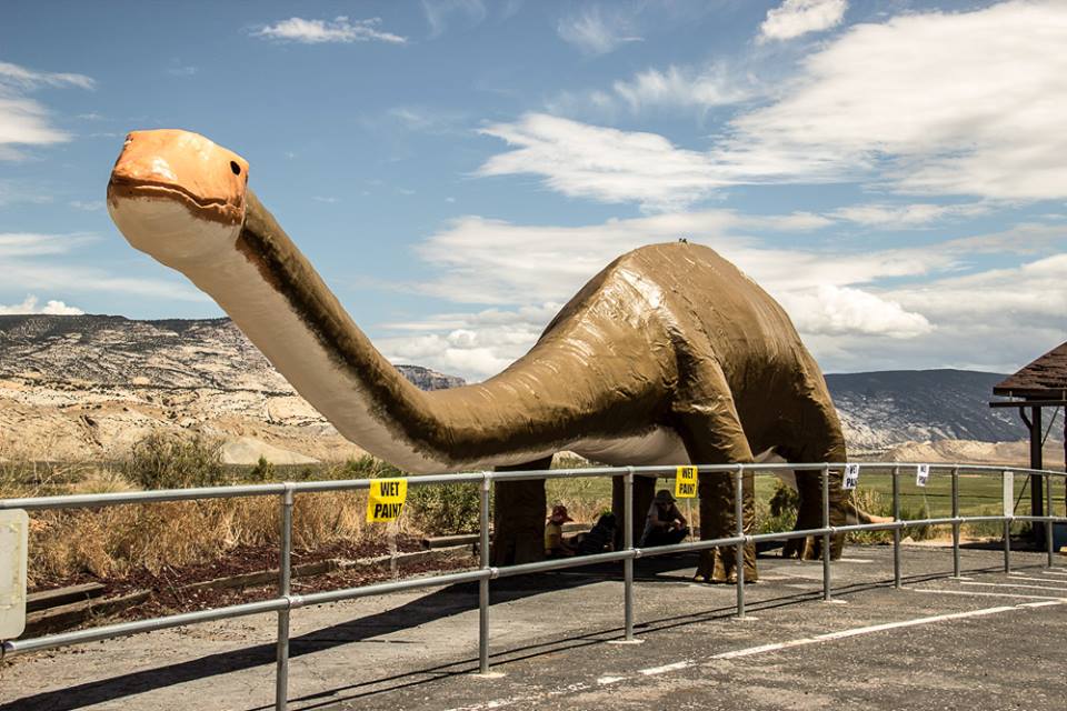 Apatosaurus sculpture at Dinosaur National Monument gets makeover