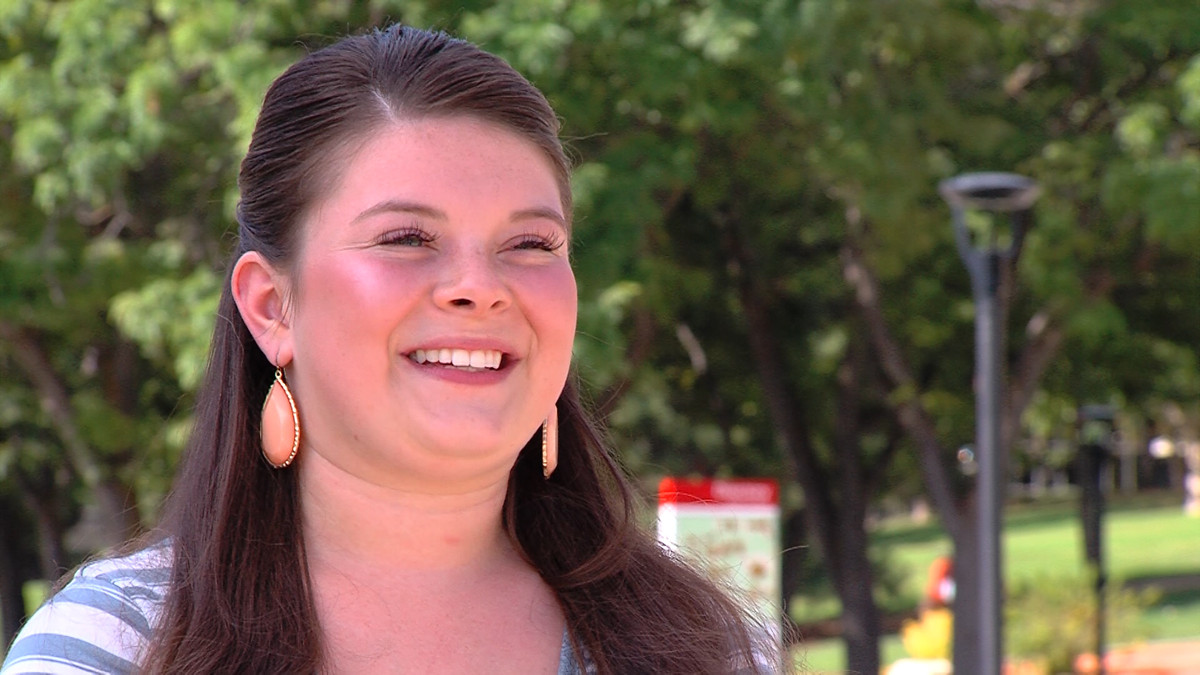 Mariah Waters is a Willy the Plumber Scholarship awardee. Her mother has been in and out of incarceration throughout Waters' life. Now, Waters is studying social work at the University of Utah. (Photo: Mike DeBernardo/KSL-TV)