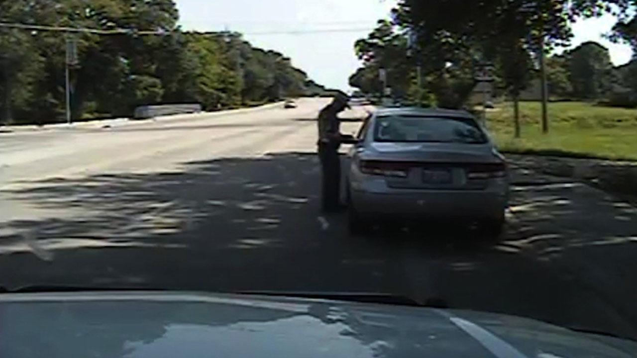 Photo from dashcam when officer pulled over Sandra Bland. Photo: Texas Department of Public Safety