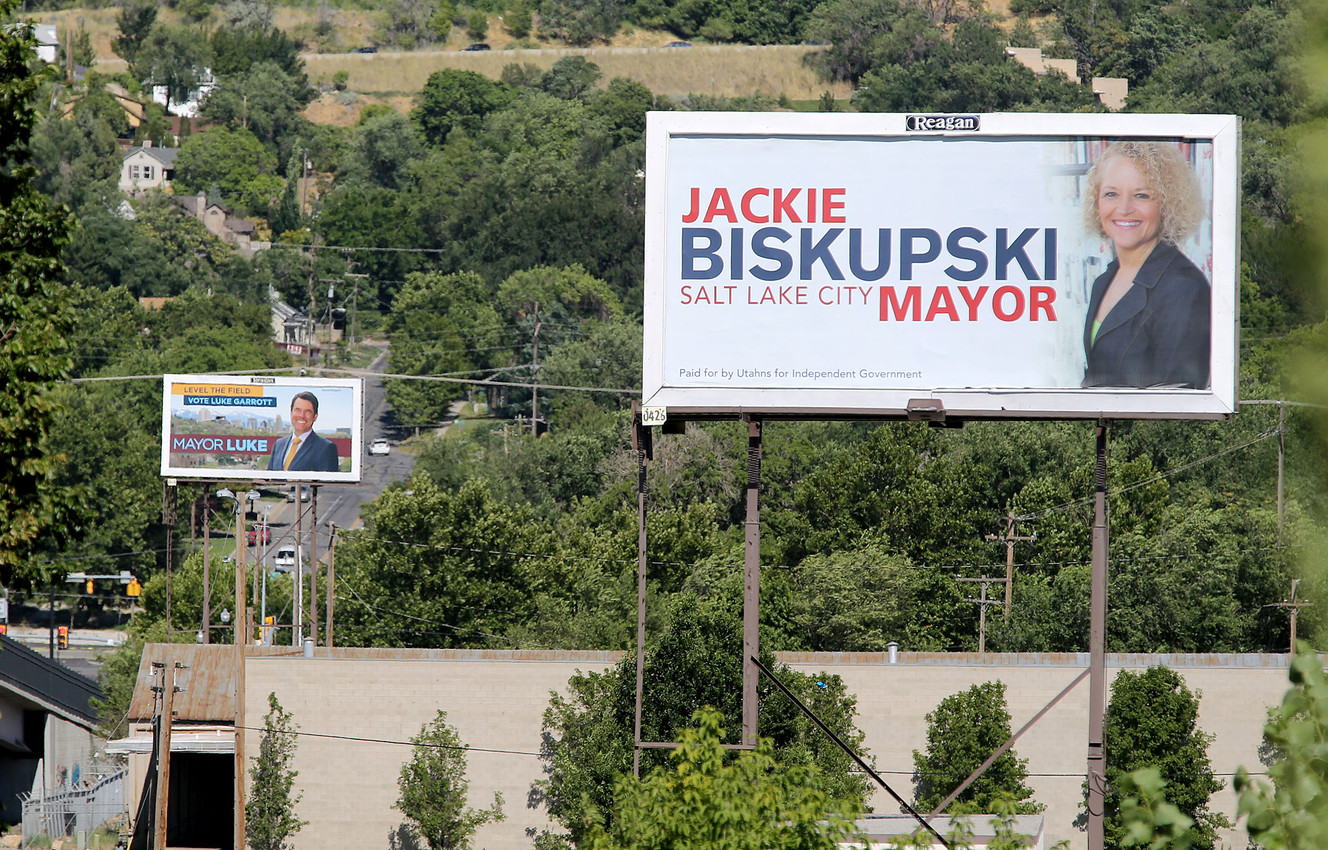 More PAC-funded billboards raised for SLC mayoral candidates