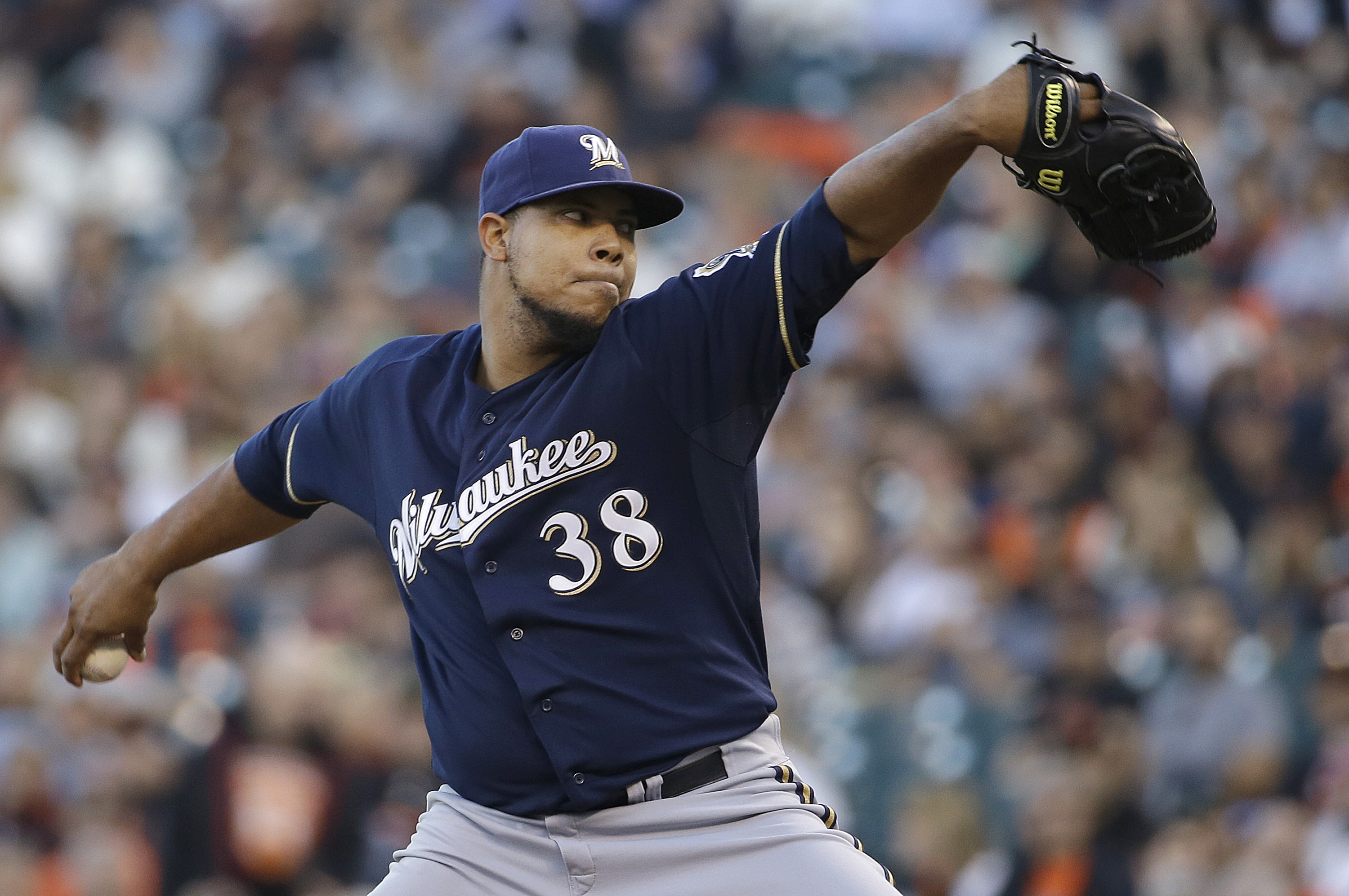 Wily Peralta returns for Brewers and shuts down Giants