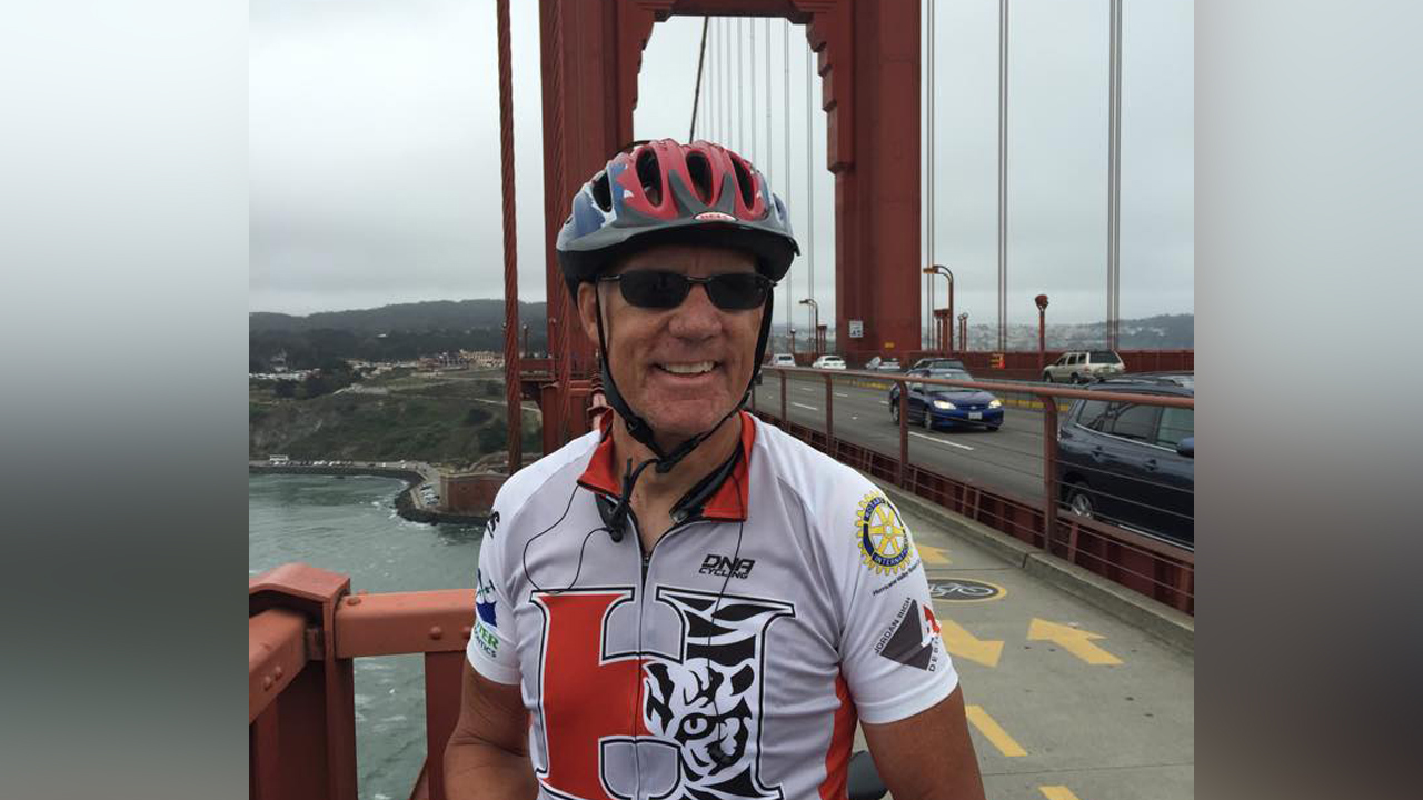 High school principal breaks collarbone on 1,700-mile bike ride