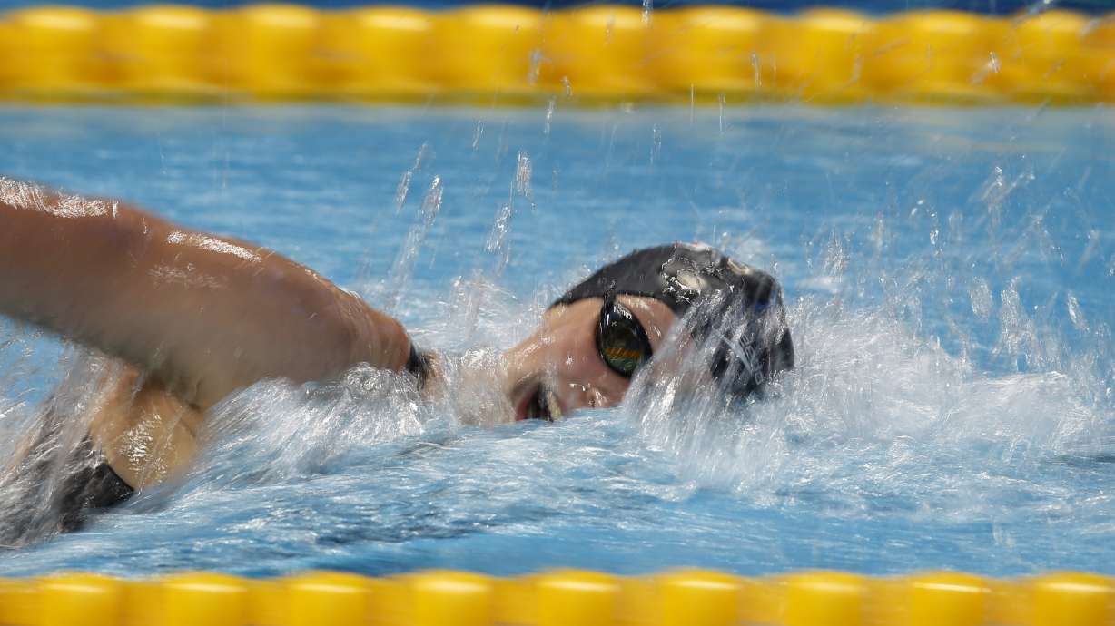 American Katie Ledecky lowers own world mark in 1,500 free