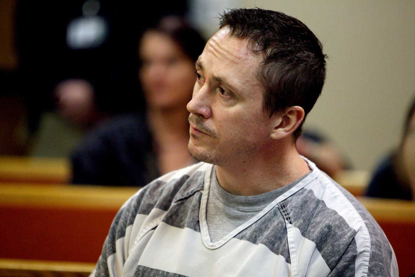 Michael Dees was sentenced to probation and ordered to pay a $2,000 fine Monday, Aug. 3, 2015, for his role in the death of Brian Swink. Dees pleaded guilty to obstruction of justice, a third-degree felony, and negligent homicide, a class A misdemeanor, in a plea deal with Carbon County prosecutors. (Photo: Geoff Liesik/KSL-TV)