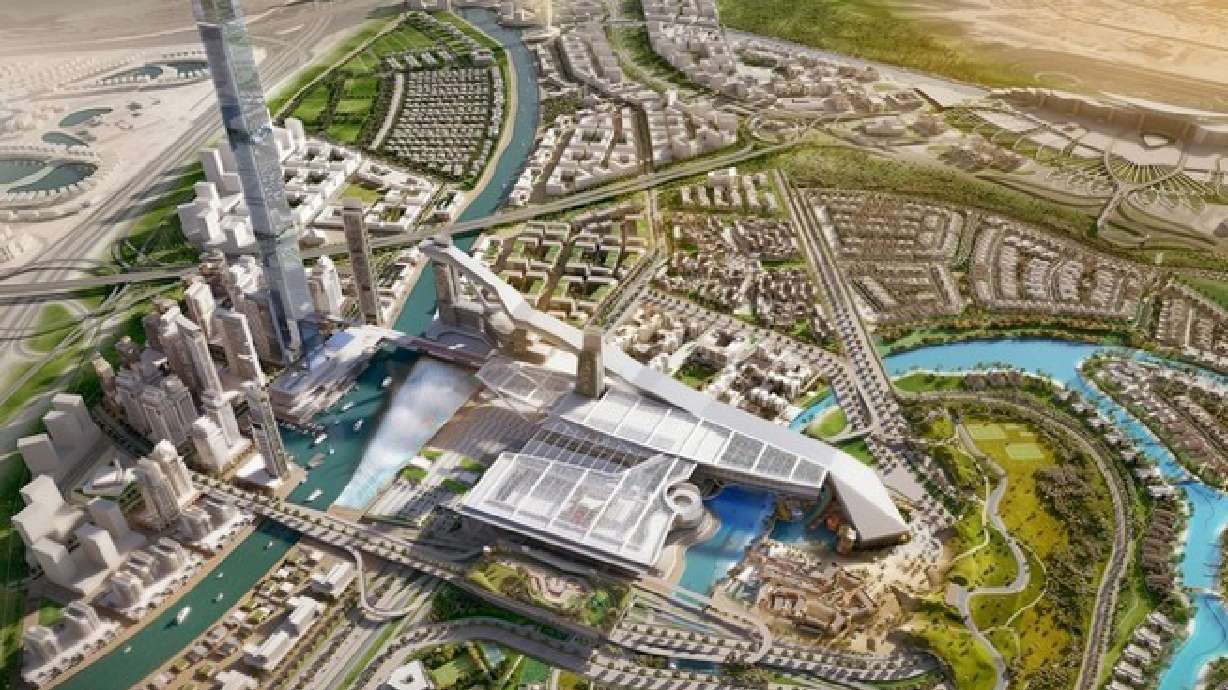 Record-breaking Dubai complex has indoor ski slope and 711-meter tower