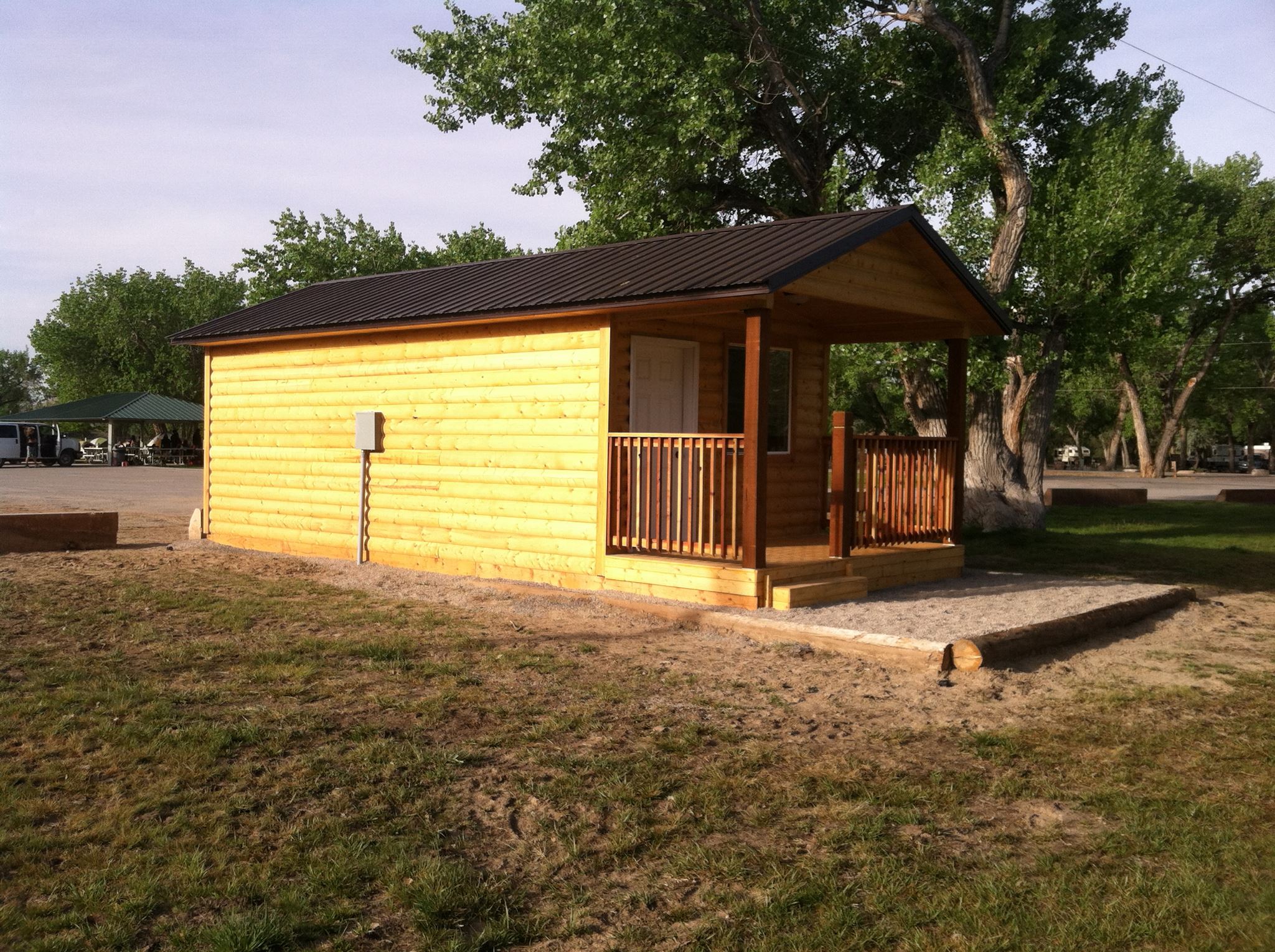 This cabin is available for rent in the park. Photo Credit: Green River State Park