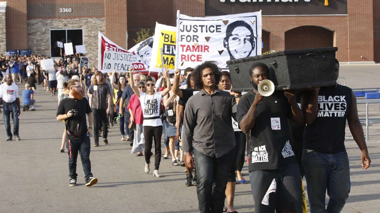 Protesters mark year since fatal police shooting in Wal-Mart