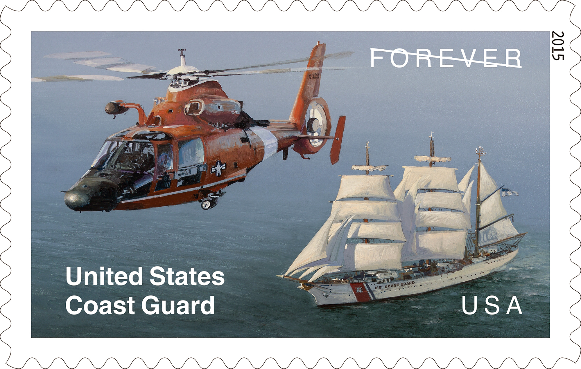 US Postal Service dedicates new Coast Guard stamp in Newport