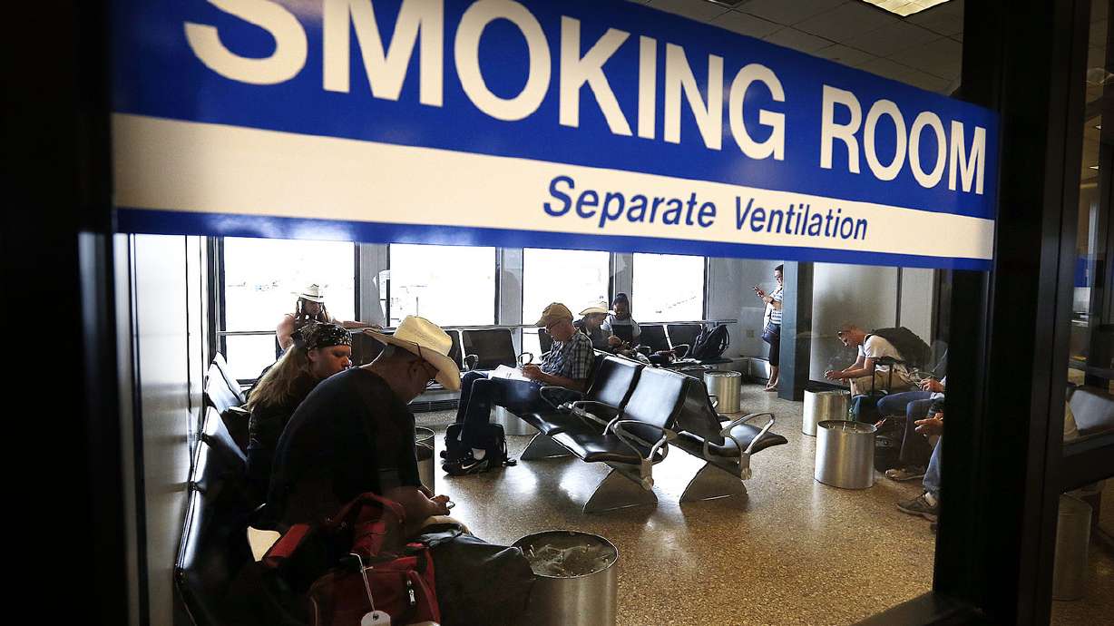 2 smoking rooms planned for new SLC airport