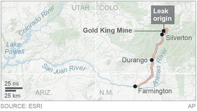 Agua de UT chequeada mientras los deshechos de las minas se acercan; impactos desconocidos 