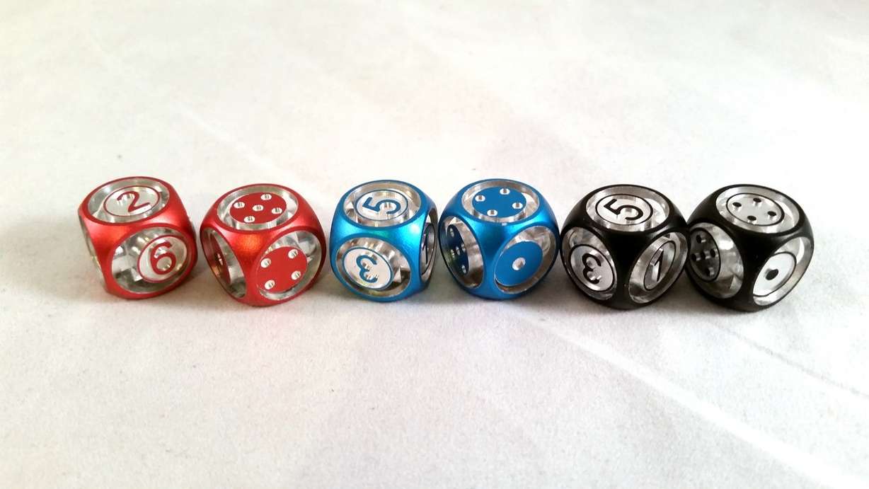 Sly Kly's dice (Photo: Courtesy of Kyle Sorensen)