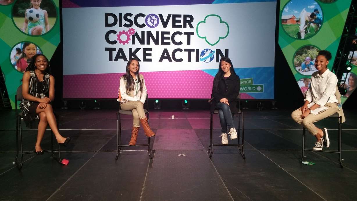 Smith at the National Girl Scouts Convention held in Salt Lake City. (Photo: Thelina Smith)