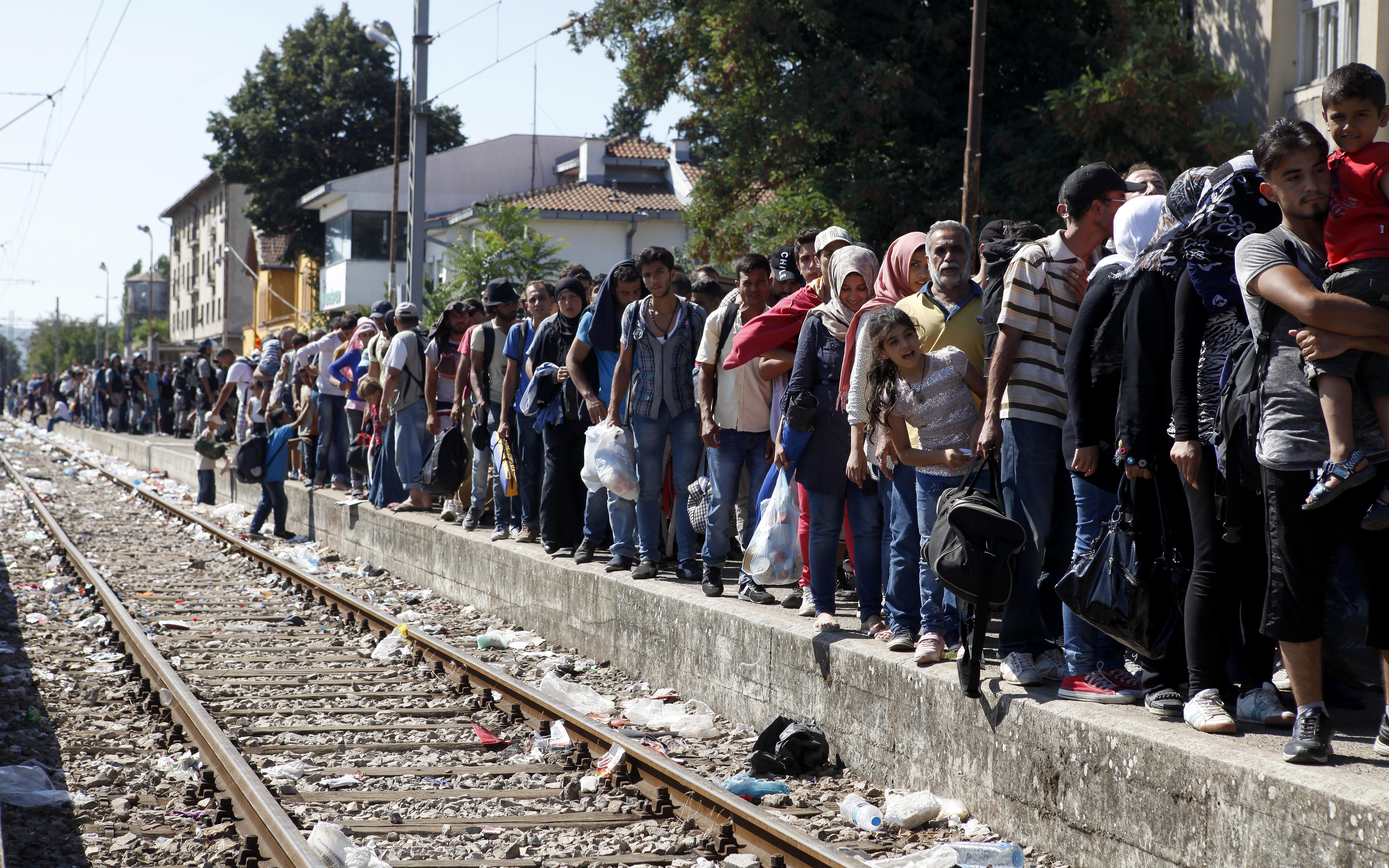 Migrant fatally struck by freight train in Macedonia