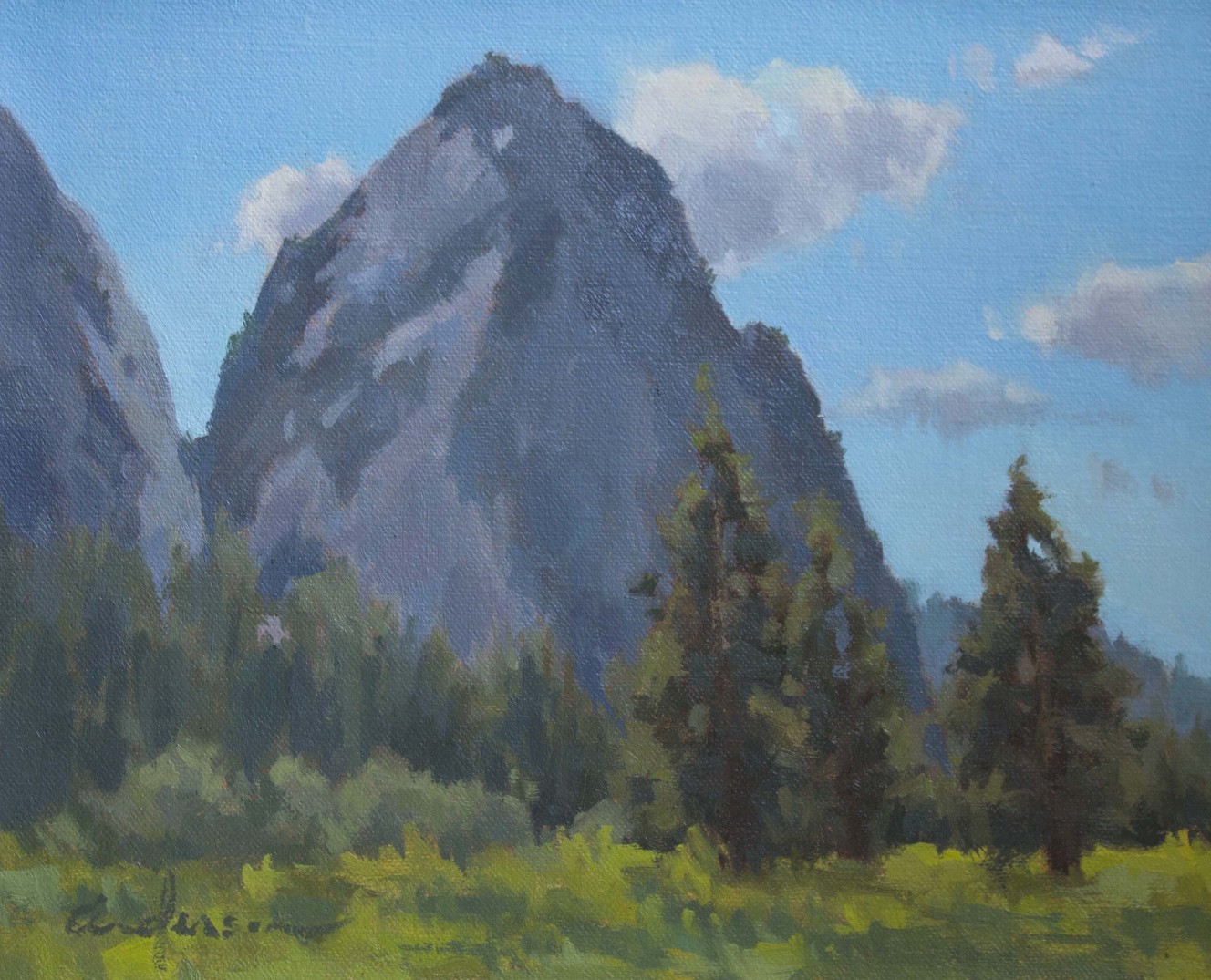 Landscape oil painting by Charity Anderson