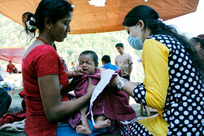 Putting feet and tents on the ground amidst Nepal's devastation