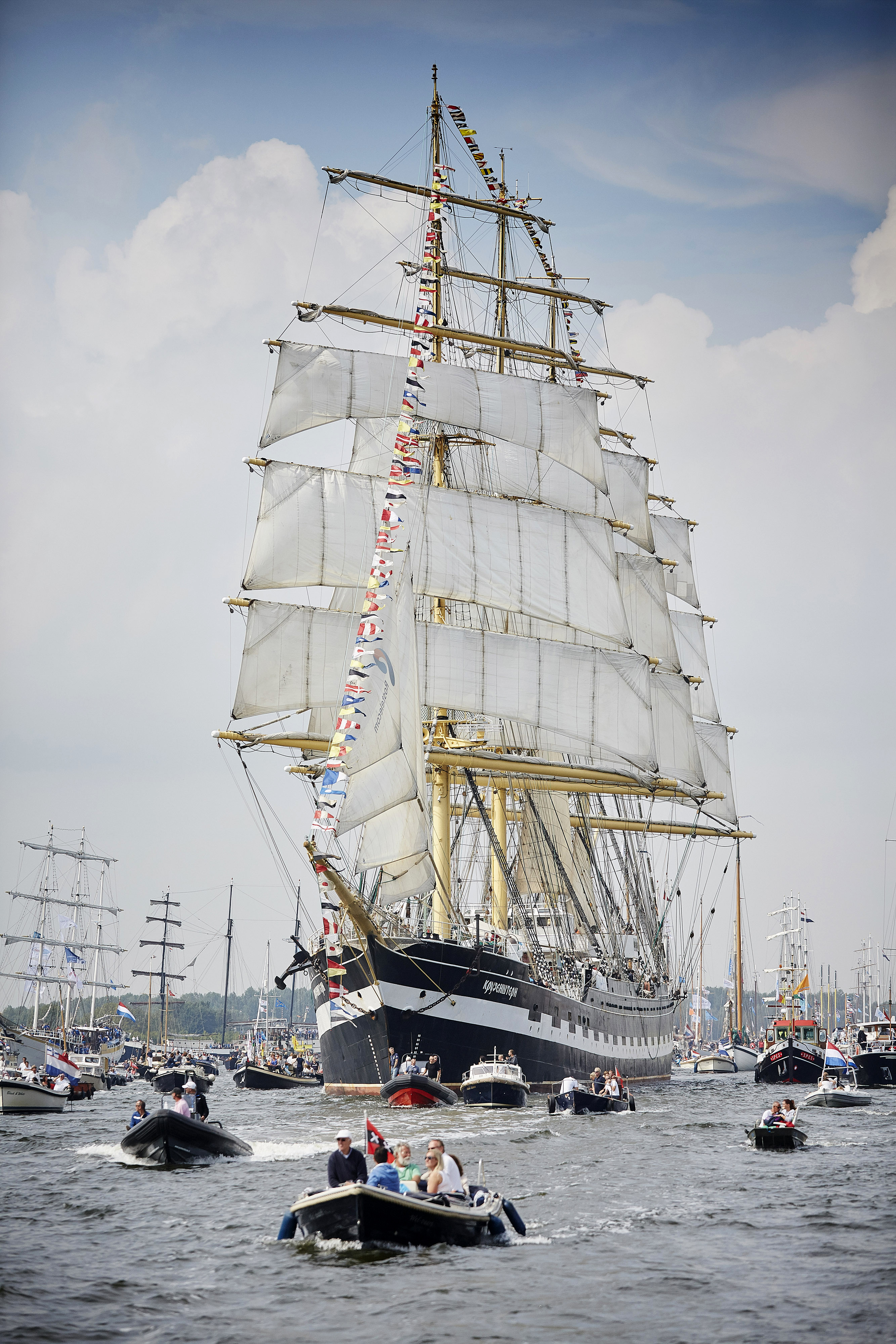 Tall ships arrive in Amsterdam for Sail maritime festival