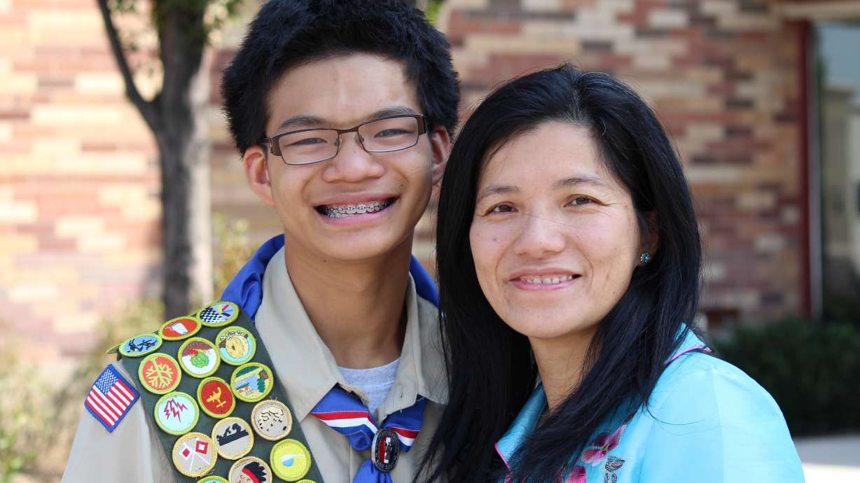 Boy Scout earns all merit badges, every Cub Scout belt loop, pin