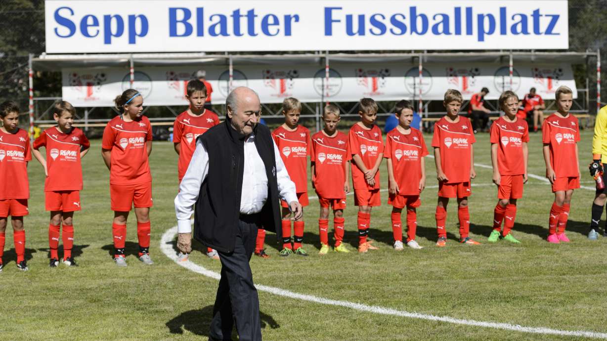 Blatter gets cow, milks support at home charity event