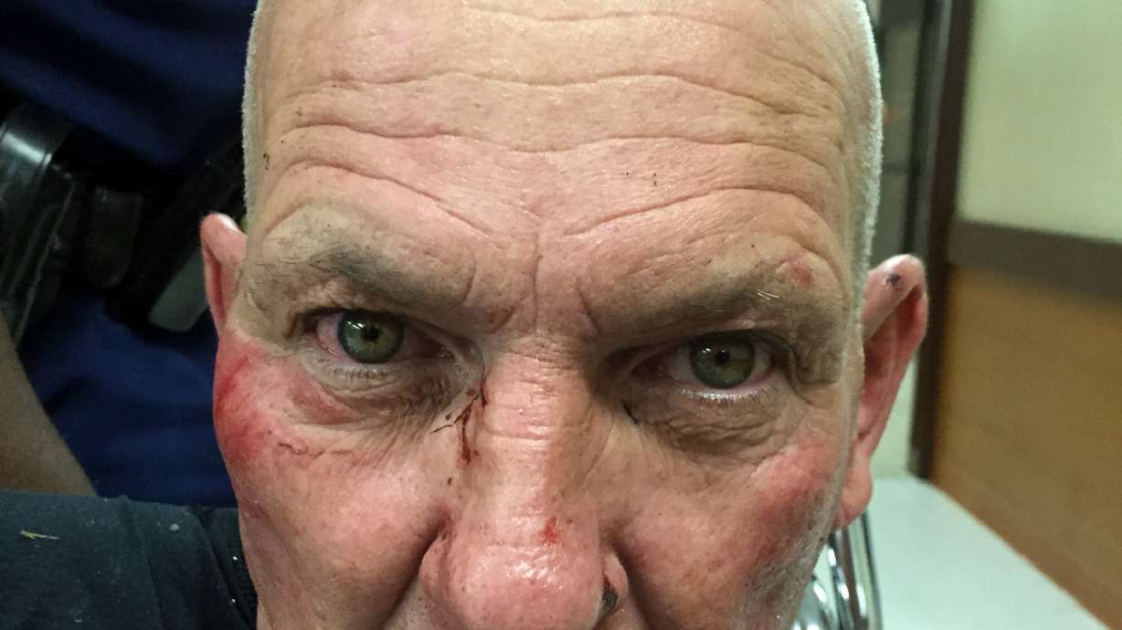 The Latest: Man describes tackling police shooting suspect