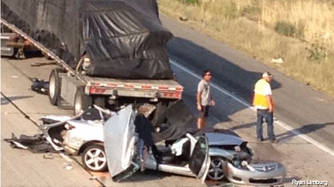 Padre e hija mueren; madre e hija de 6 años ahora en estado estable tras accidente en I-15