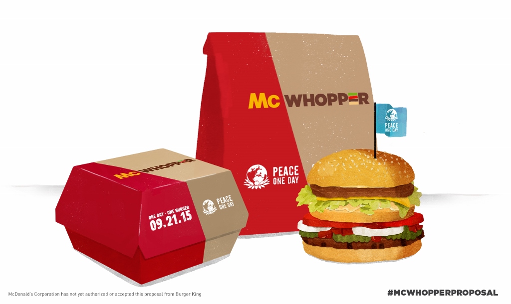 Burger King to McDonald's: Let's make a 'McWhopper'