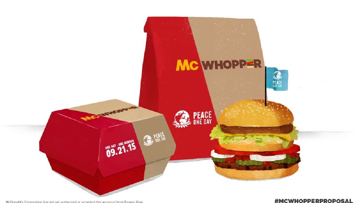 Burger King to McDonald's: Let's make a 'McWhopper'