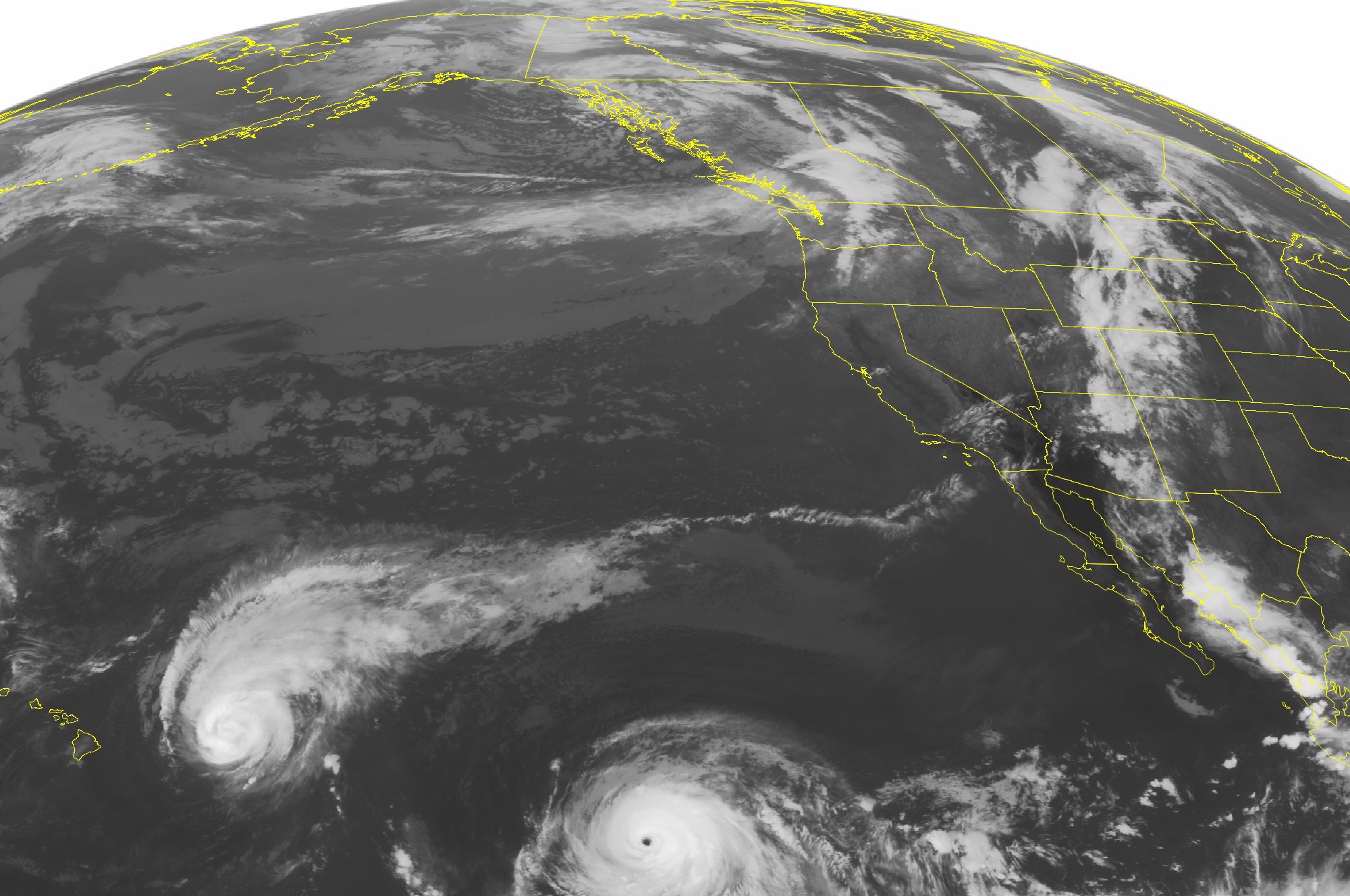 Big surf pounds Hawaii as hurricane skirts to the north