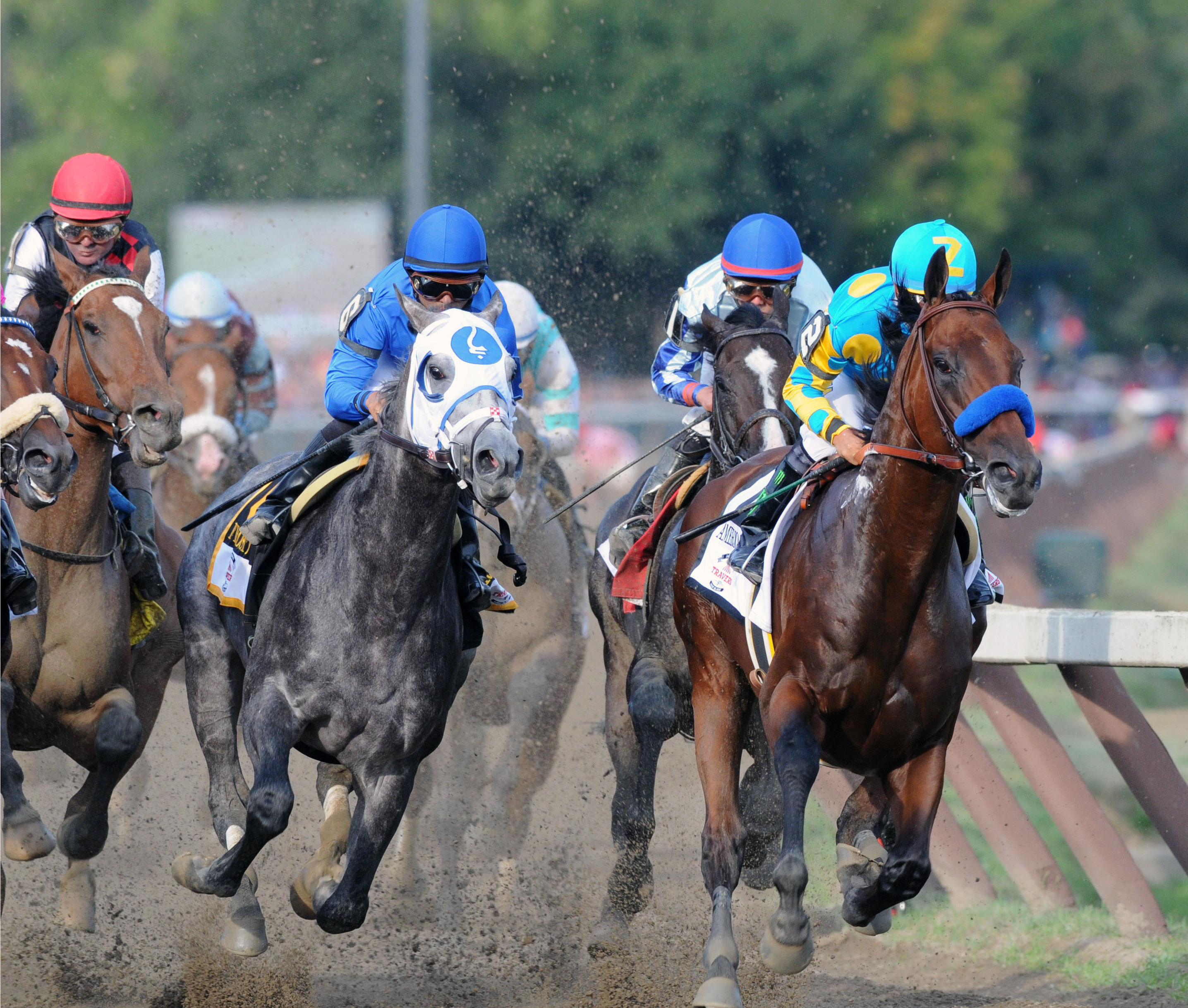 3.4 million saw Travers Stakes finish; American Pharoah 2nd