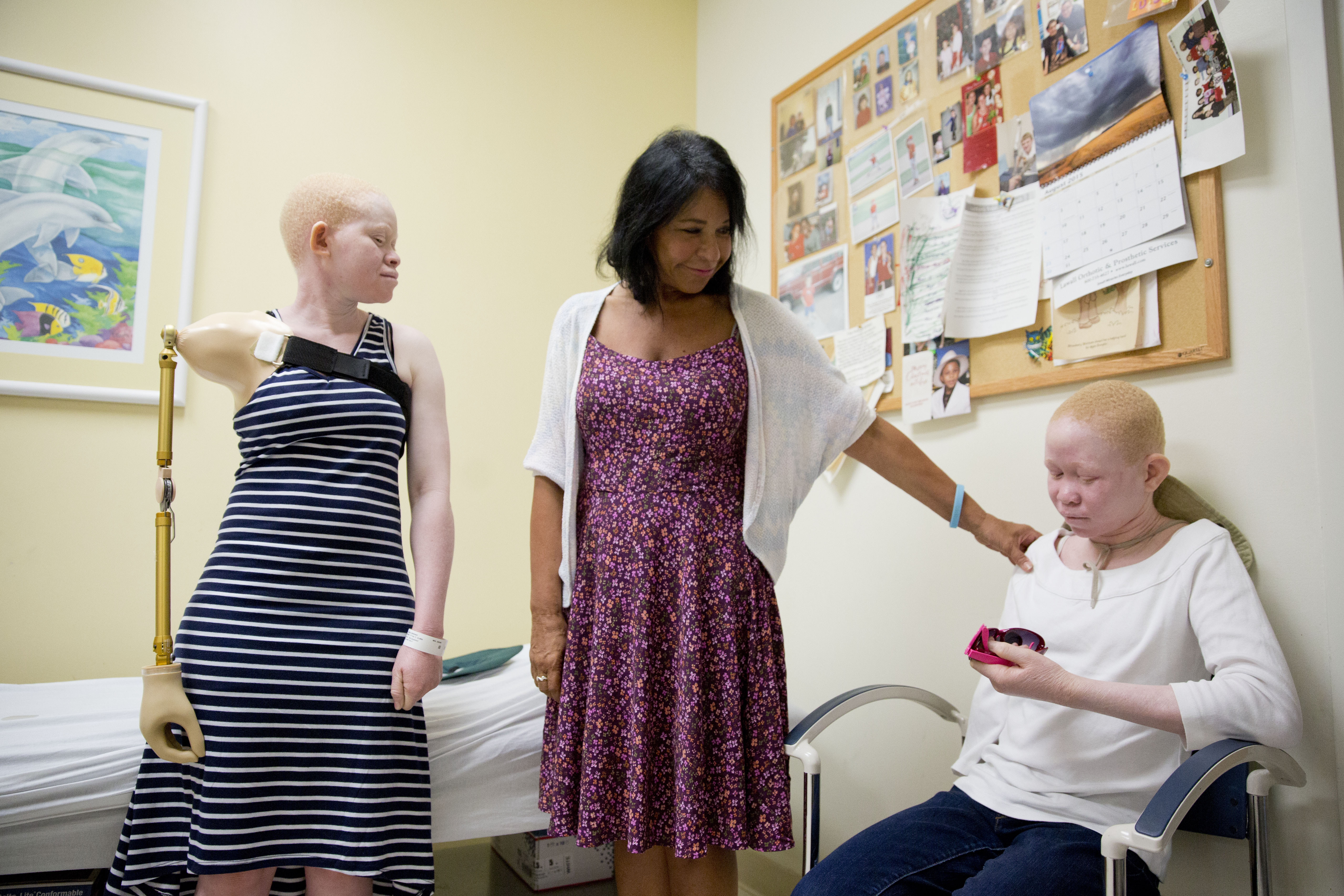 1st of Tanzanian albino kids with missing limbs goes home