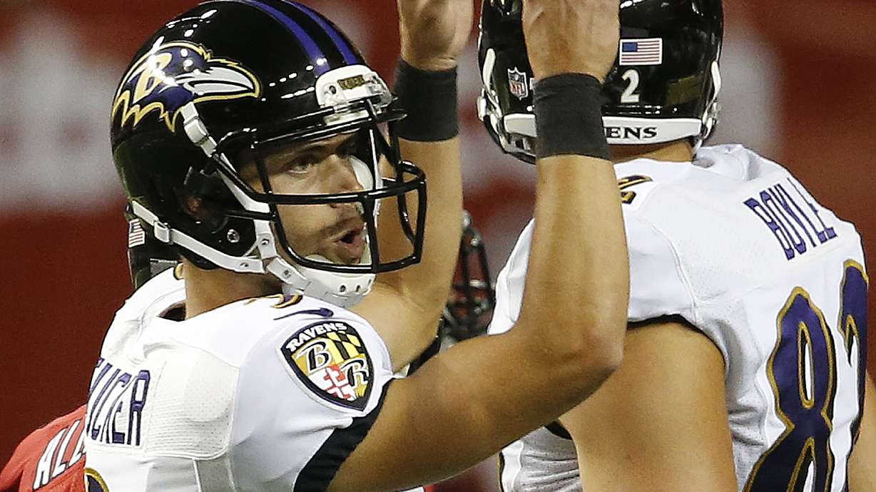 Renfree sharp as Falcons hold off Ravens' comeback, 20-19