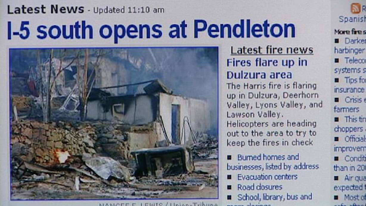 Blogs and Cell Phones Helping Families of Fire Victims Keep in Touch