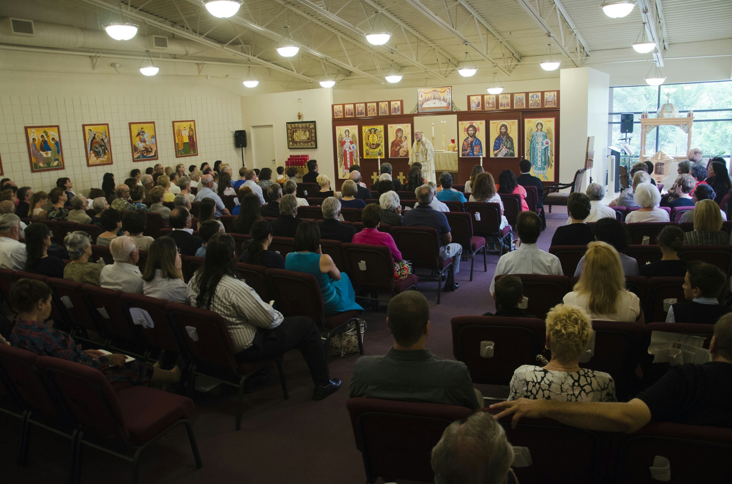 Local Greek Orthodox parish celebrates 1 year, welcomes new priest
