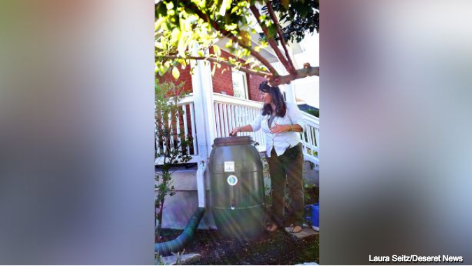 Salt Lake City ofrece barriles para recolectar agua de lluvia en sus hogares