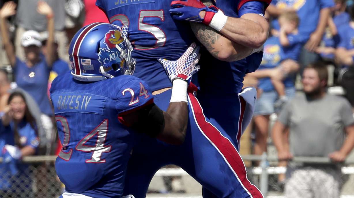 South Dakota State holds on to knock off Kansas, 41-38