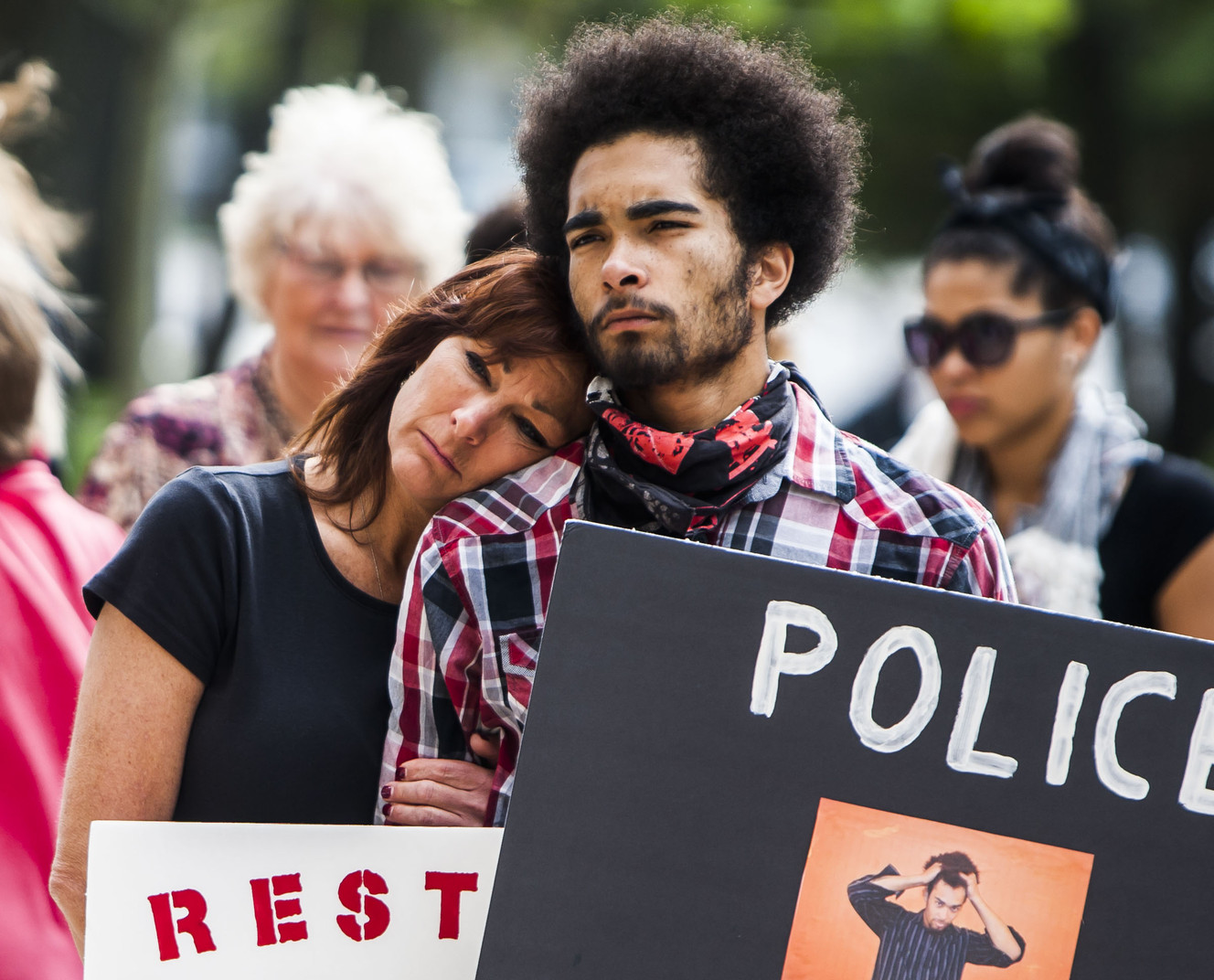 Families rally against police shootings