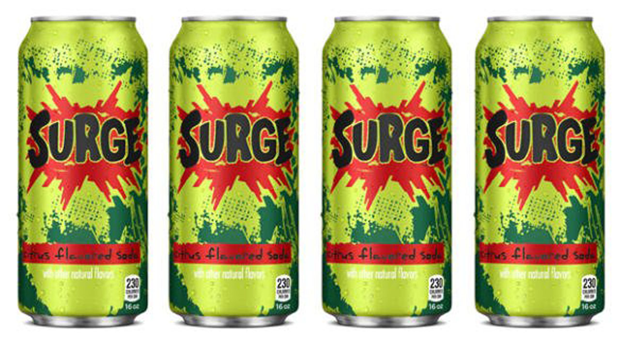 Surge soda returns to some store shelves