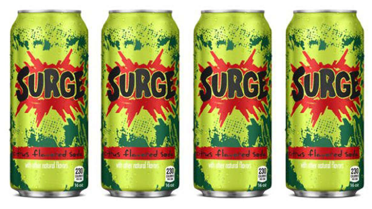 Surge soda returns to some store shelves