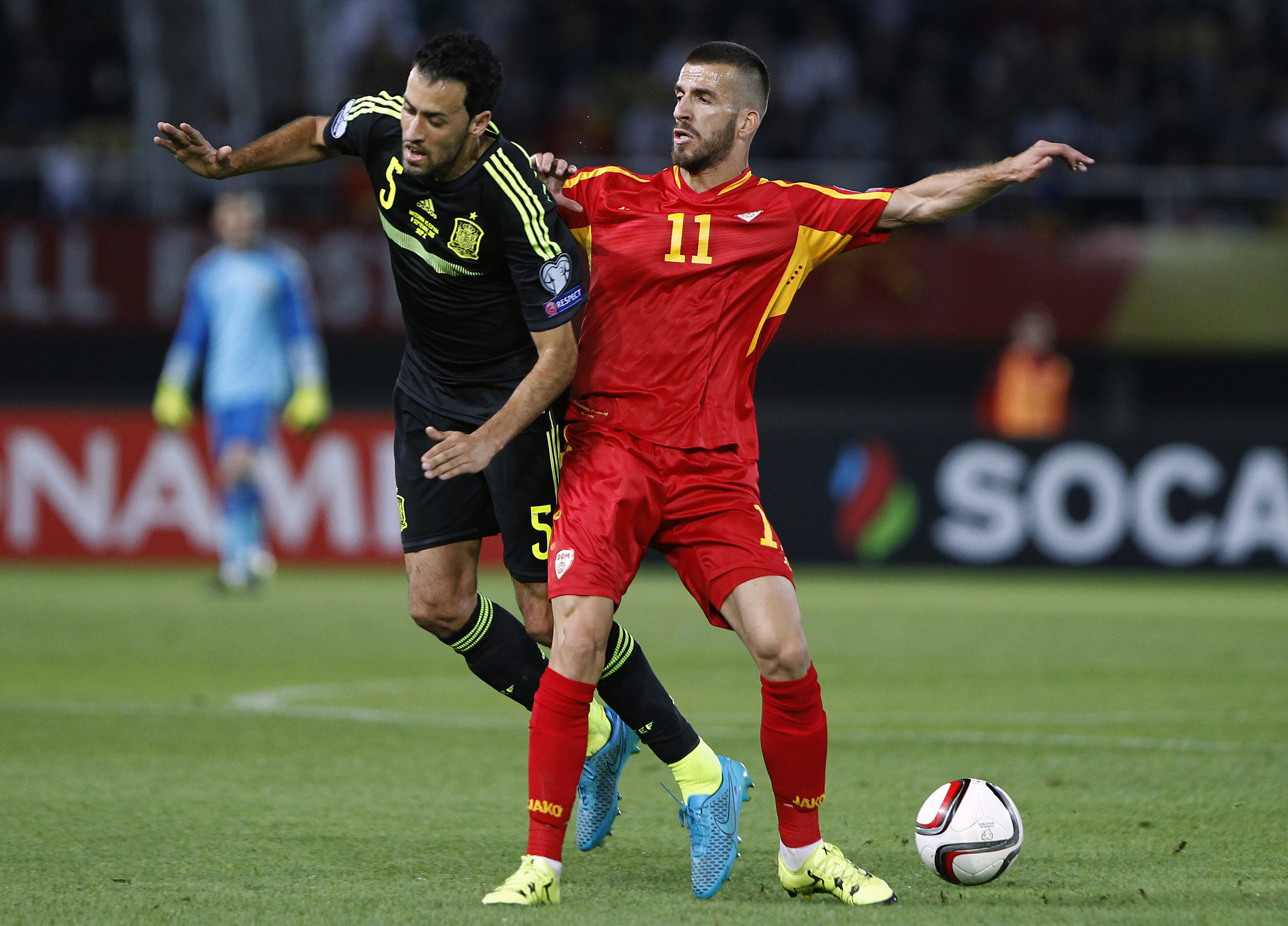 Spain beats Macedonia 1-0 to move closer to Euro 2016