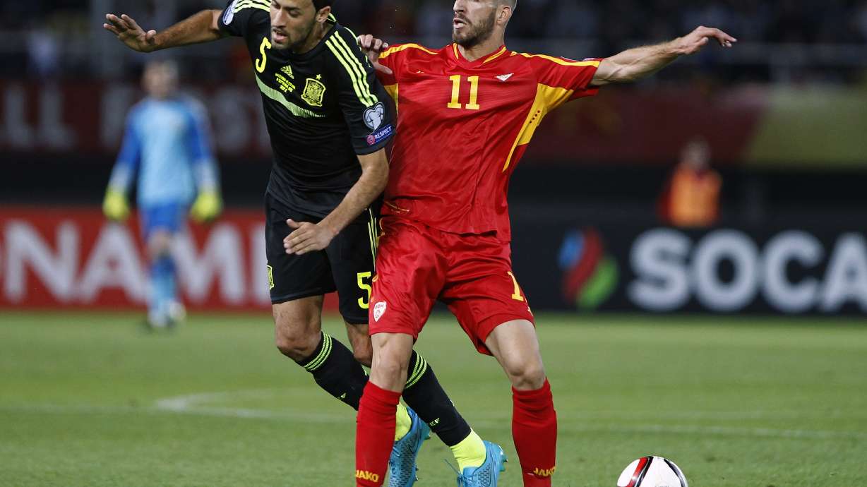 Spain beats Macedonia 1-0 to move closer to Euro 2016