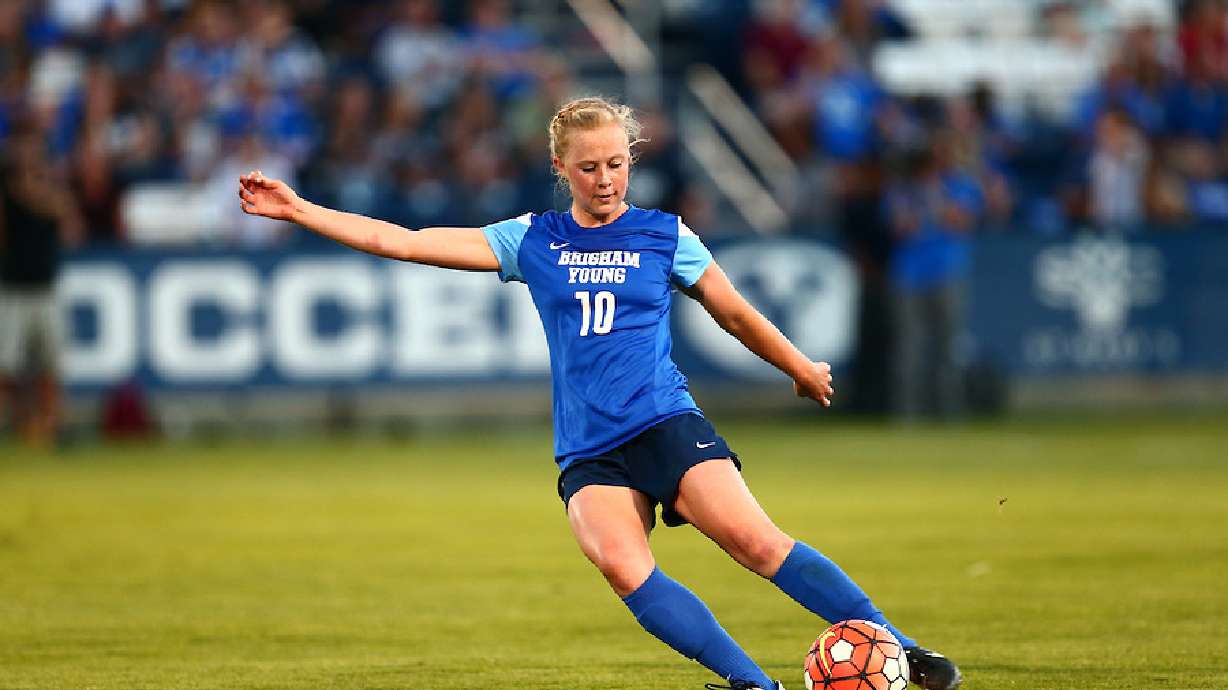 Phillips' late goal helps No. 5 BYU soccer blank Utah State