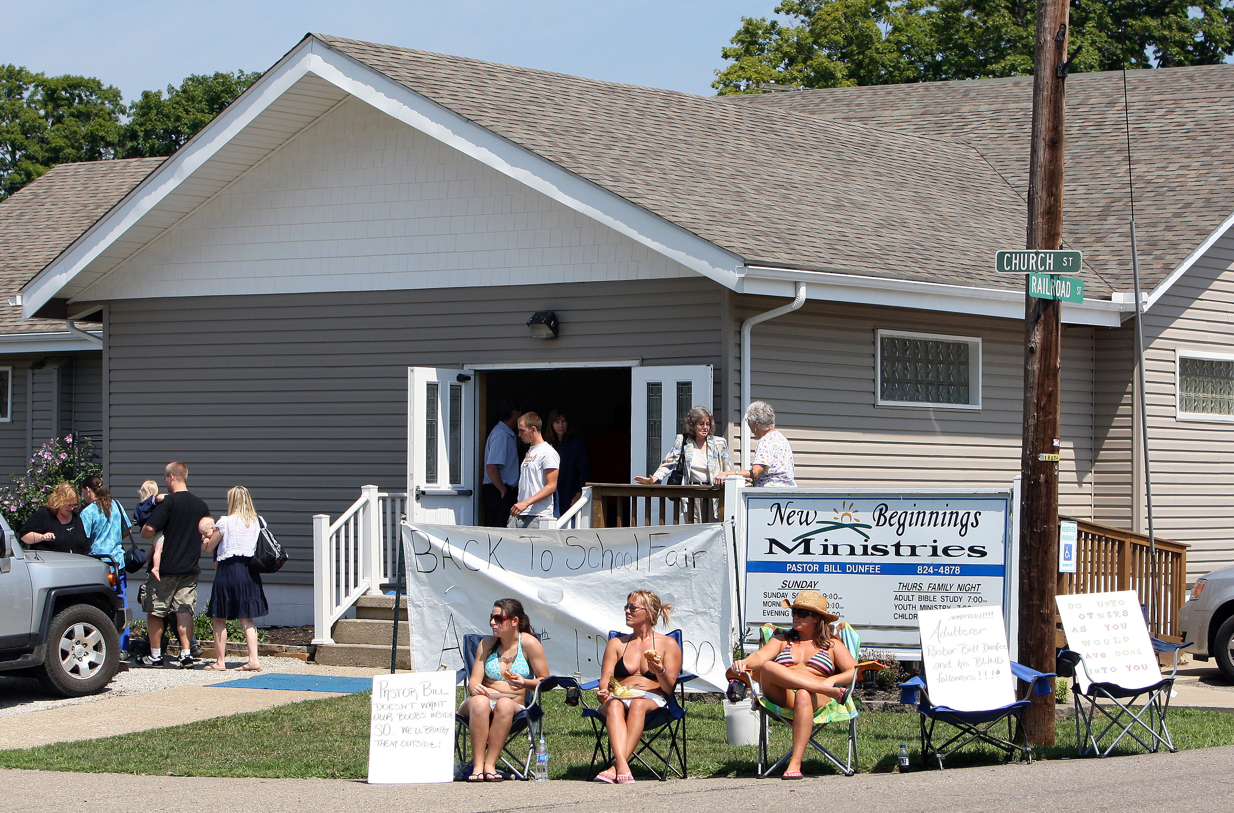 Ohio church sues strip club for holding topless protests