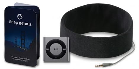 Sleep Genius also offers packages with the audio pre-loaded on an iPod Shuffle and special headphones made for comfortable sleeping. (Credit: Sleep Genius)
