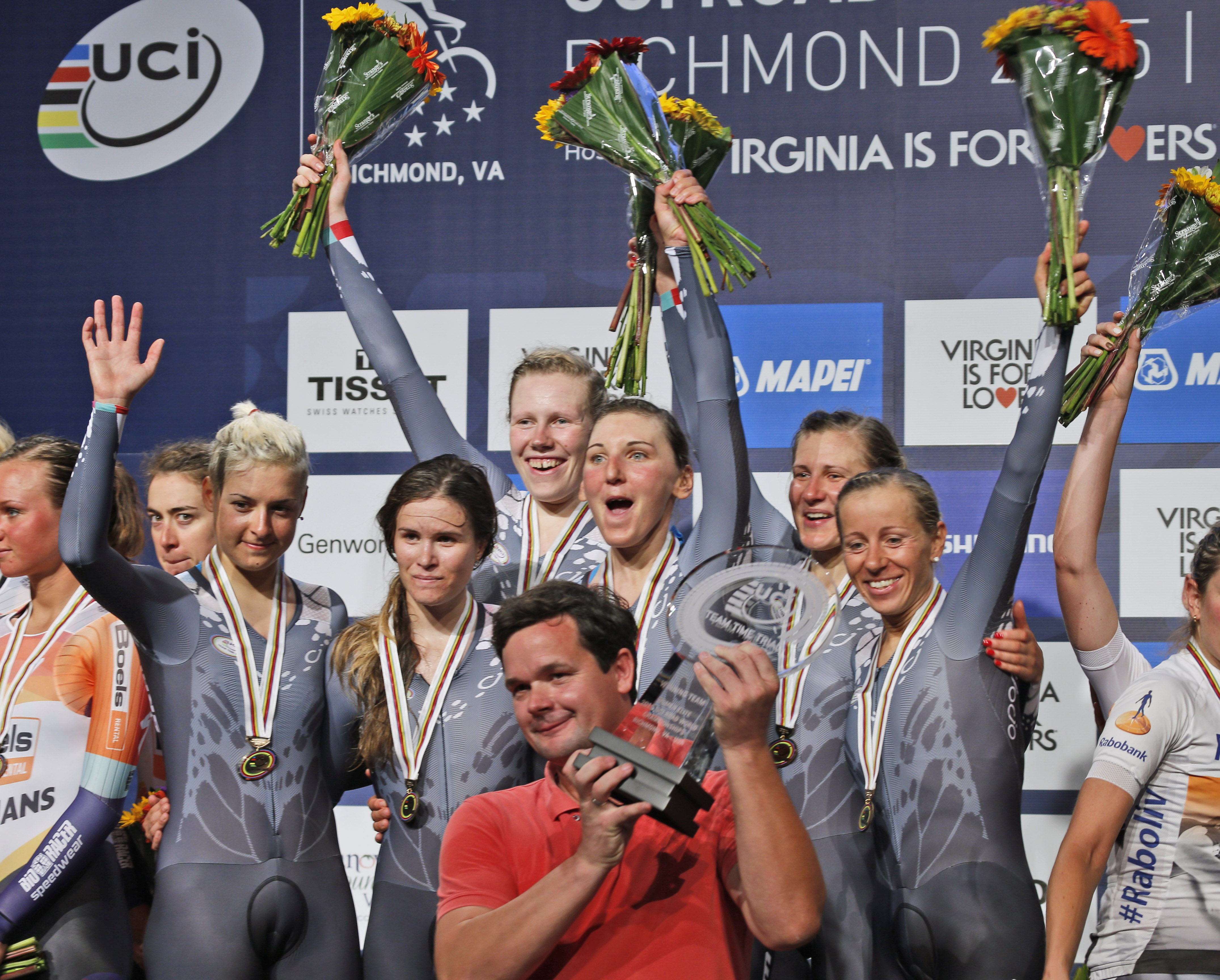 BMC Racing of US wins team time trial title in Richmond